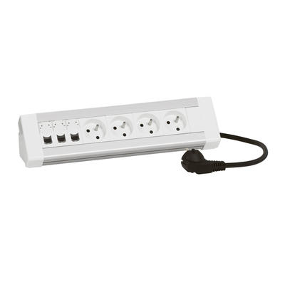BLOC BUR 4PC+3RJ45 C6 FTP+CORD