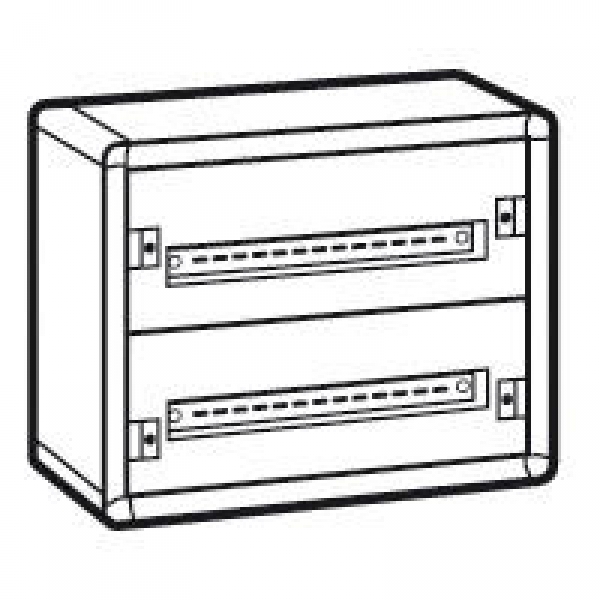 Coffret distribution métal XL³ 160 - tout modulaire - 2 rangées