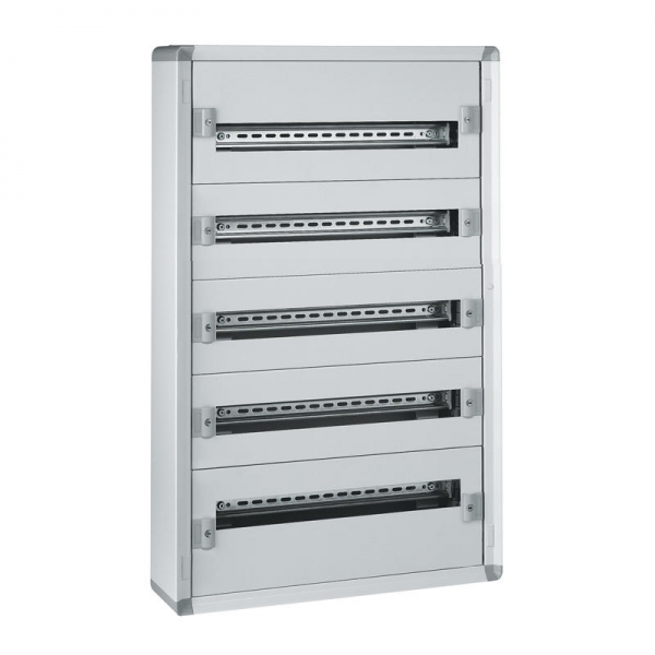 Coffret distribution métal XL³ 160 - tout modulaire - 5 rangées