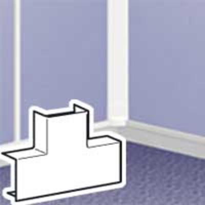 Dérivation en T à plat - pour moulure DLPlus 32x12,5 - Blanc