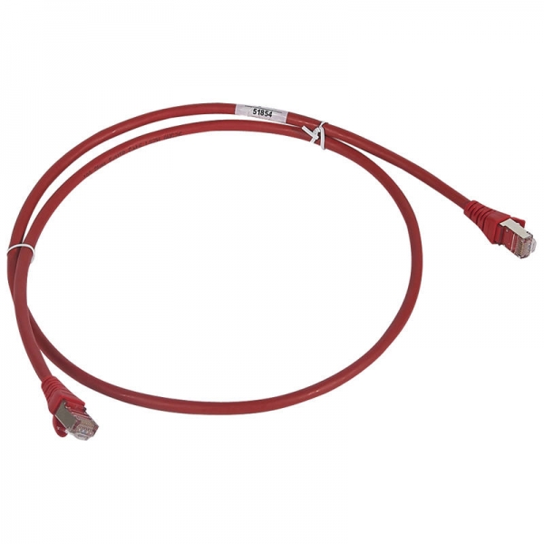 CORDON C6 F/UTP LSZH ROUGE 5M