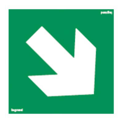 Etiquette ECO de signalisation amovible et recyclable - Flèche à