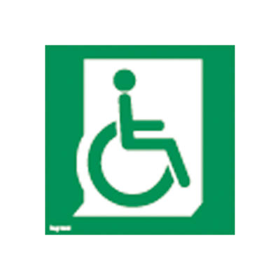 Etiquette ECO de signalisation amovible et recyclable - évac mob