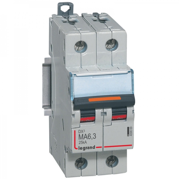 DX3 2P MA6.3 25KA