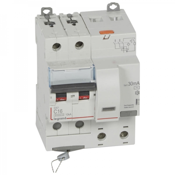DISJ DIF 2P 16A C 300mA AC 6000/10KA