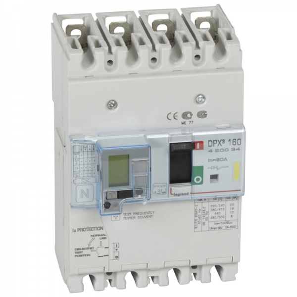 DPX3 160 MT+DIFF 4P 80A 16KA