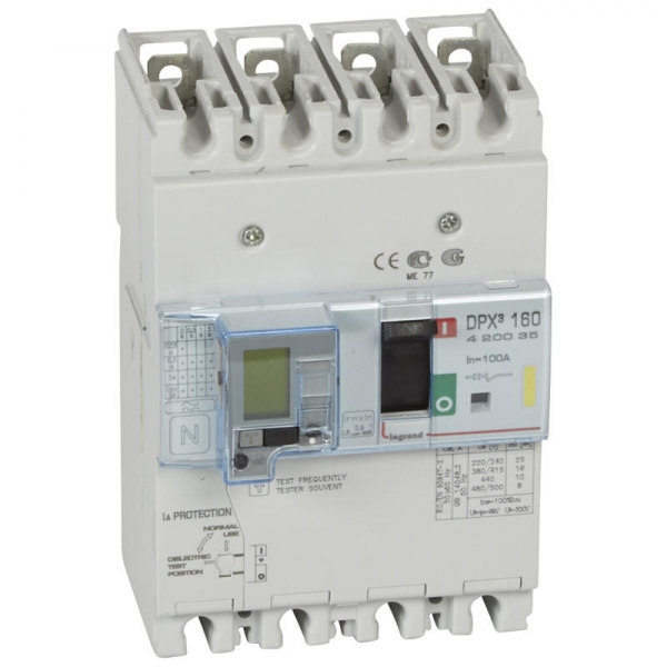 DPX3 160 MT+DIFF 4P 100A 16KA