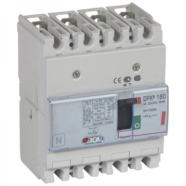 DPX3 160 MT 4P 125A 36KA