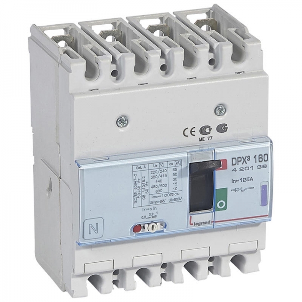 DPX3 160 MT 4P 125A 50KA