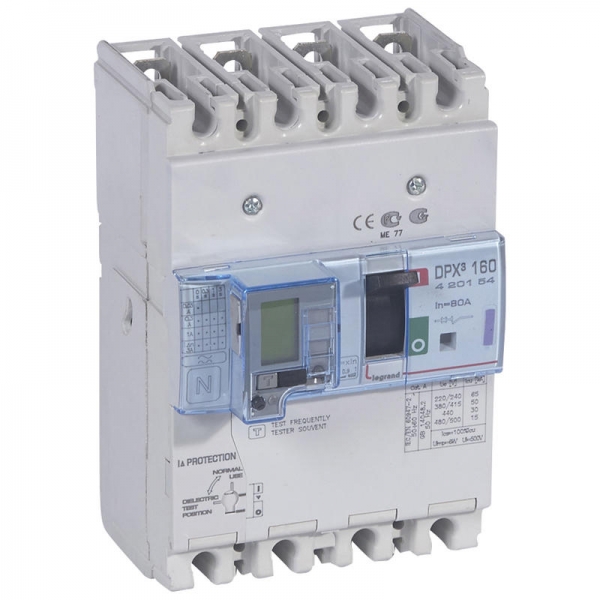 DPX3 160 MT+DIFF 4P 80A 50KA