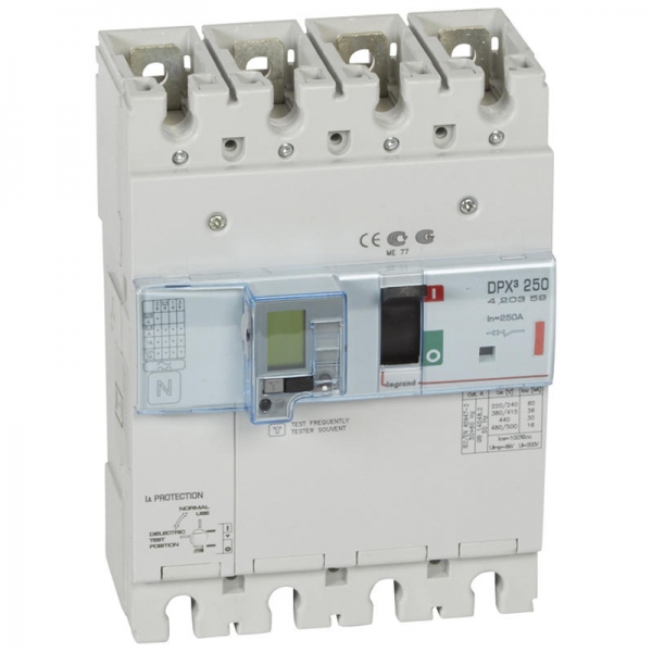 DPX3 250ELE+ DIFF 4P 250A 36KA