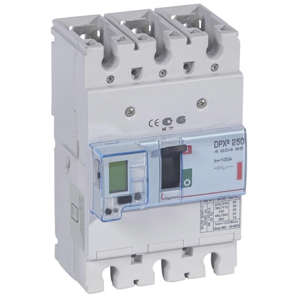 DPX3 250ELE+ MES 3P 100A 36KA
