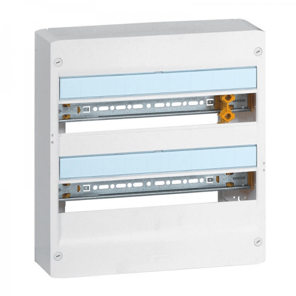 Coffret Drivia 18 modules - 2 rangées - IP30 - IK05 - Blanc RAL