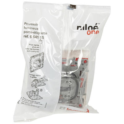 Poussoir Niloé - LUMIN porte étiquettes - 6 A - 250 V - Pur