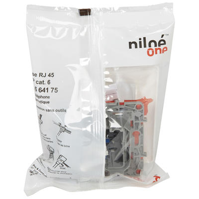 Prise RJ 45 Niloé - cat 6 - FTP- Pur