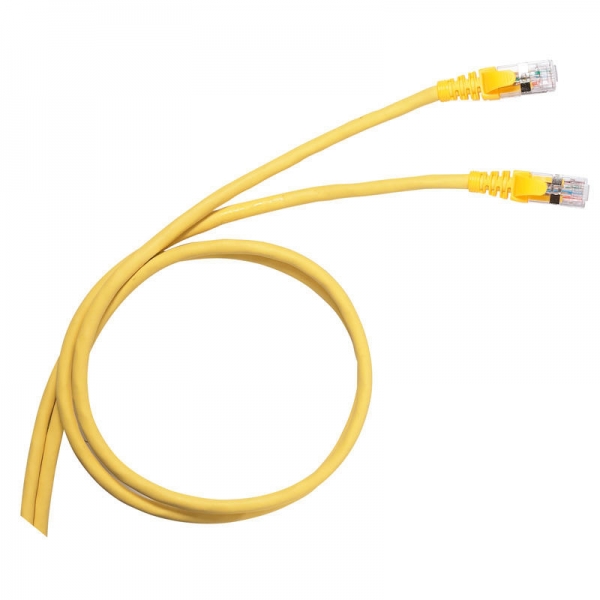 CORDON C6A S/FTP PVC JAUNE 5M