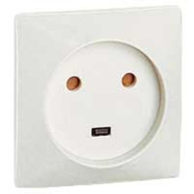SOCLE A ENCASTR.20A 2P+T GRIF.