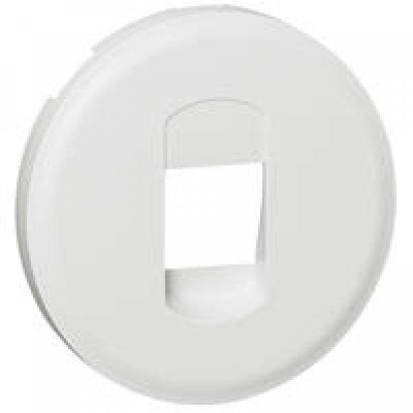 Enjoliveur Céliane - prise HP simple - Blanc