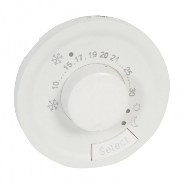 Enjoliveur Céliane - thermostat fil pilote / CPL - Blanc