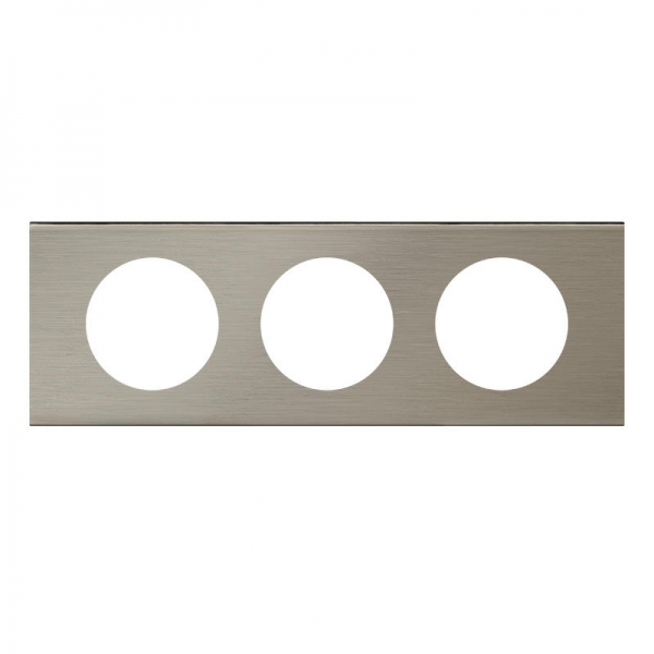 PLAQUE 3P INOX BROSSE