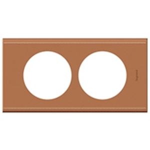 PLAQ MAT 2P 57MM CUIR CAMEL