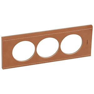 PLAQ MAT 3P 57MM CUIR CAMEL
