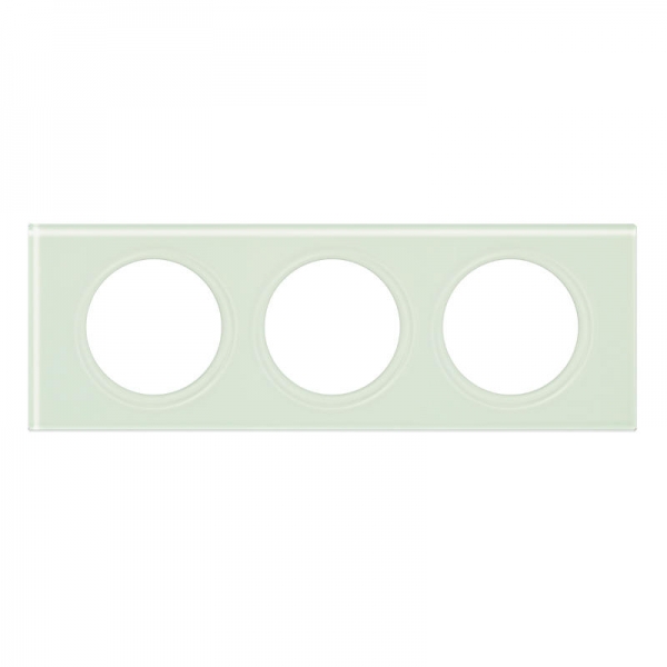 PLAQUE 3P VERRE KAOLIN
