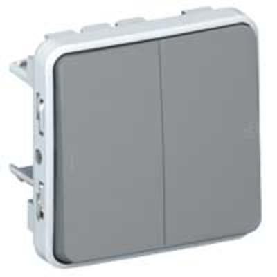 Double va-et-vient Prog Plexo composable Gris - 10 AX