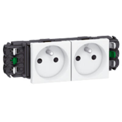 Prise Prog Mosaic pour goulottes DLP- 2x2P+T - bornes auto - 4 m