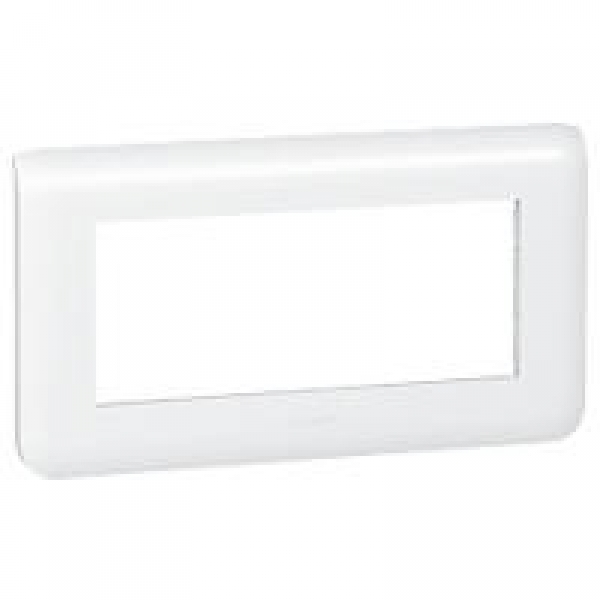 Plaque Programme Mosaic - 5 modules - horizontal - Blanc