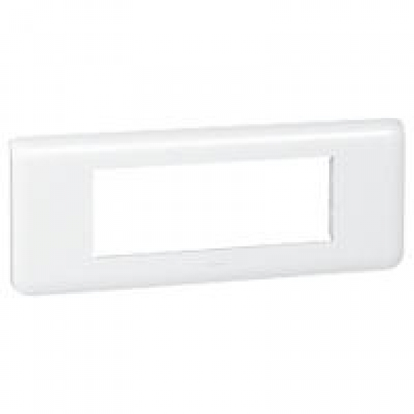 Plaque Programme Mosaic - 6 modules - horizontal - Blanc