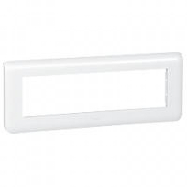 Plaque Programme Mosaic - 8 modules - horizontal - Blanc
