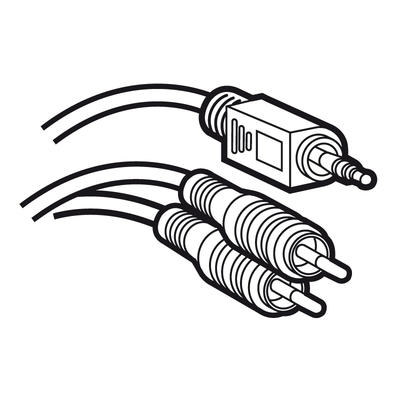 CORDON JACK 3.5 M/2RCA M 5M
