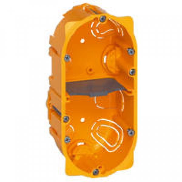Boîte multiposte Batibox - cloison sèche - 2 postes - 4/5 mod -