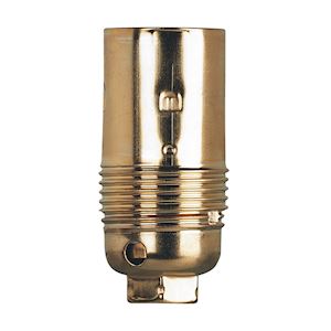DOUILLE LAITON E14 SANS BAGUE