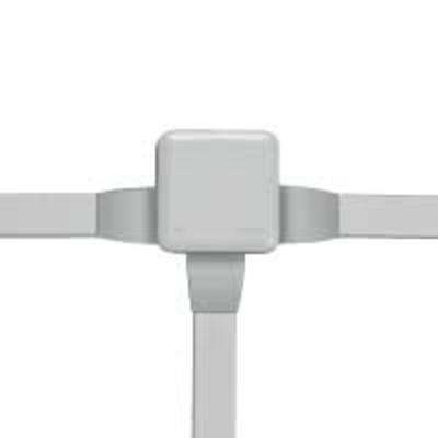 Bte carrée 80x80x45 étanche Plexo Gris - embout (7) -IP55/IK07-