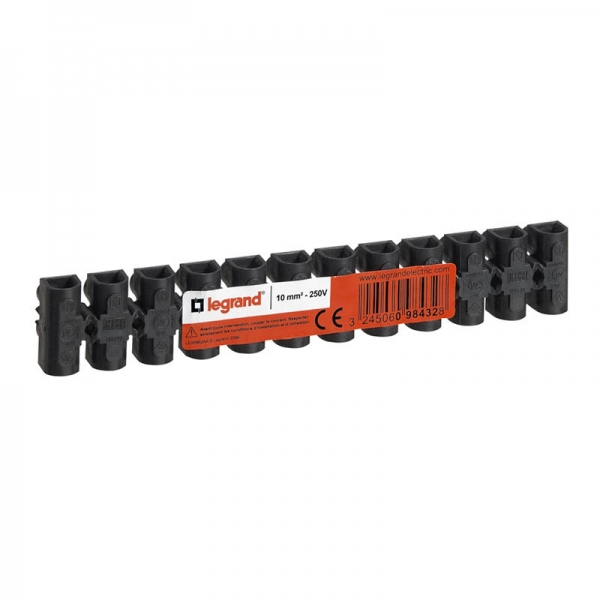 BORNE DE RAC.10MM2 NYLBLOC NOI