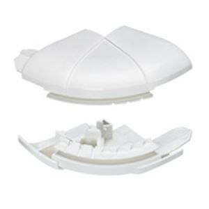 ANGLE EXTER.JOUE H35 BLANC