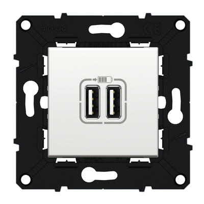 CHARGEUR DOUB USB ESP.EVOL BLC