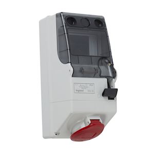 COFFRET RAIL 16A 4P+T 400V 44