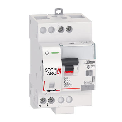 DX3 STOP ARC 1P+N C20 30MA