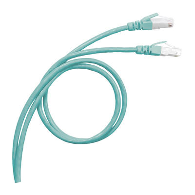 CORD CAT8 S/FTP LSZH AQUA 0.5M