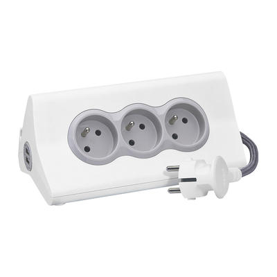 SUP TAB FB 3X2P+T 2USB 1,5M BG