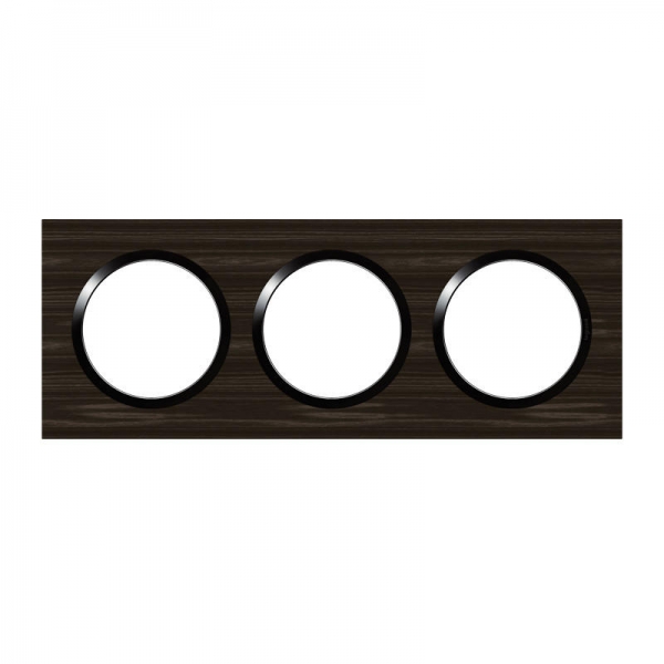 PLAQUE 3P STYLE BOIS EBENE