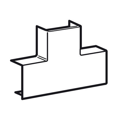 Dérivation en T à plat - pour moulure DLPlus 40x20 - Blanc