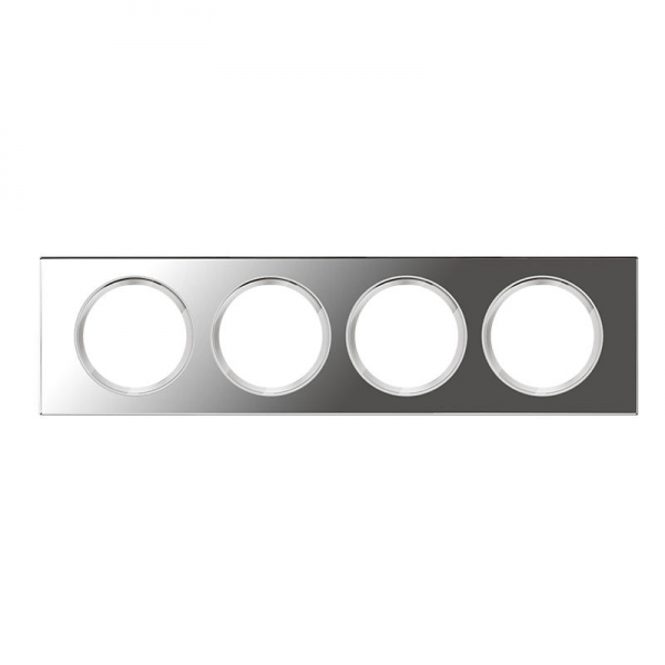 PLAQUE 4P VERRE MIROIR