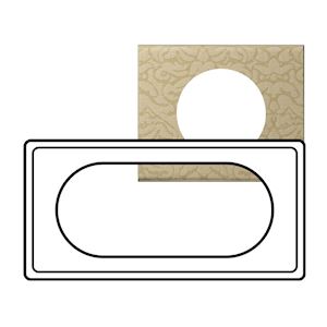PLAQUE MAT 2P ETEND.ORNEMENT