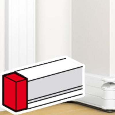 Embout gauche ou droit - pour goulotte à clippage direct Prog Mo