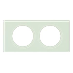 PLAQUE 2P CELIANE VERRE KAOLIN