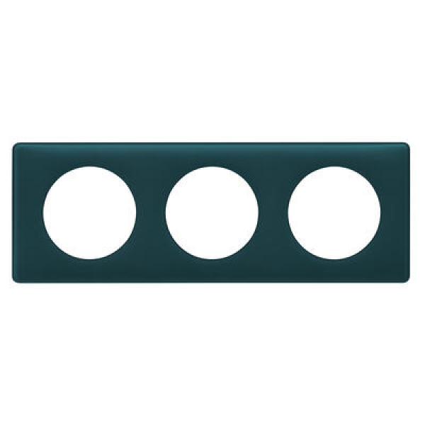 PLAQUE 3 POSTES BLEU-VERT